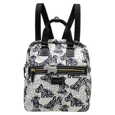 Radley Folk Dog Fabric Medium Backpack, Ivory Radley Folk Dog Fabric Medium Backpack, Ivory